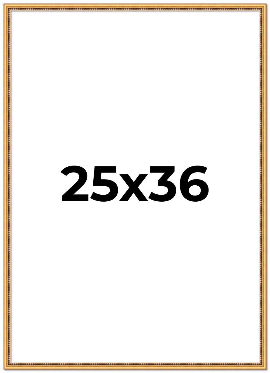 Classic Modern Gold Picture Frame - UV Acrylic, Foam Board Backing, Hanging Hardware